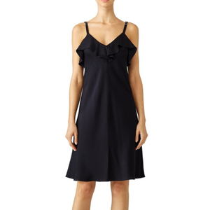 A.L.C. Ruffle Satin Slip Dress in Black‎ Size 4